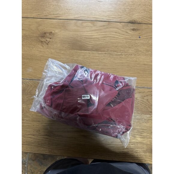 Habitat Clothes To Live In Women Small Black Red Cowl Neck Lagenlook Tunic Top - Picture 10 of 10